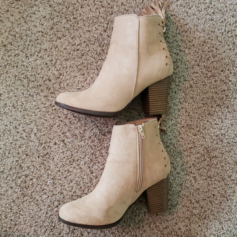 Cute tan booties